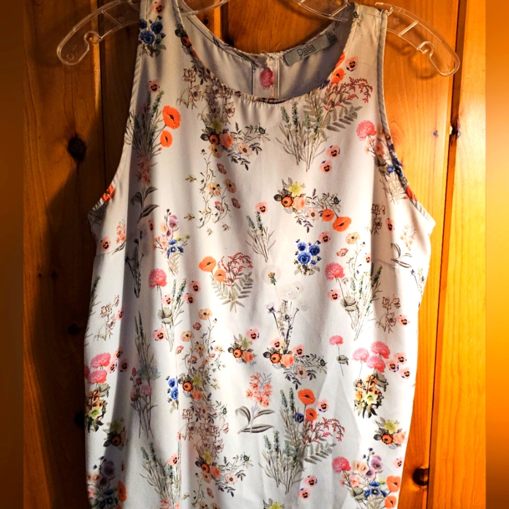 Sleeveless Floral Top